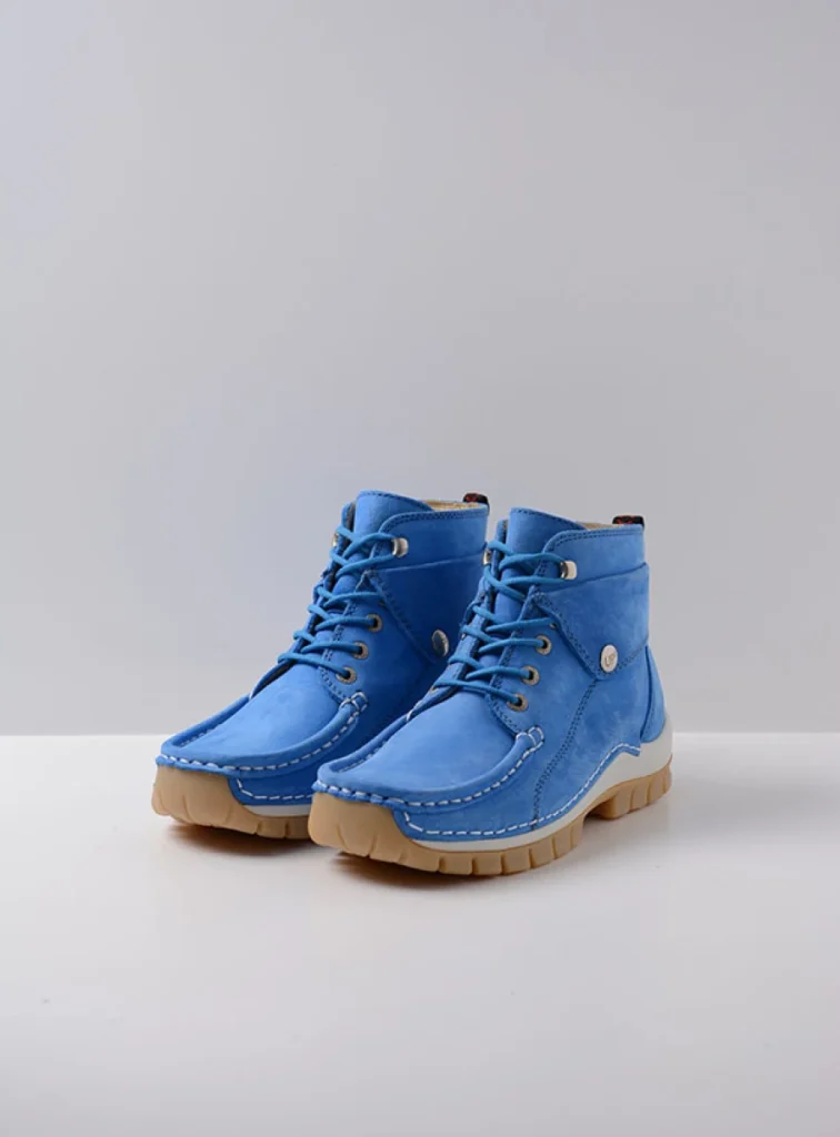 Wolky Lace up boots 04700 Jump Summer 10815 sky blue nubuck