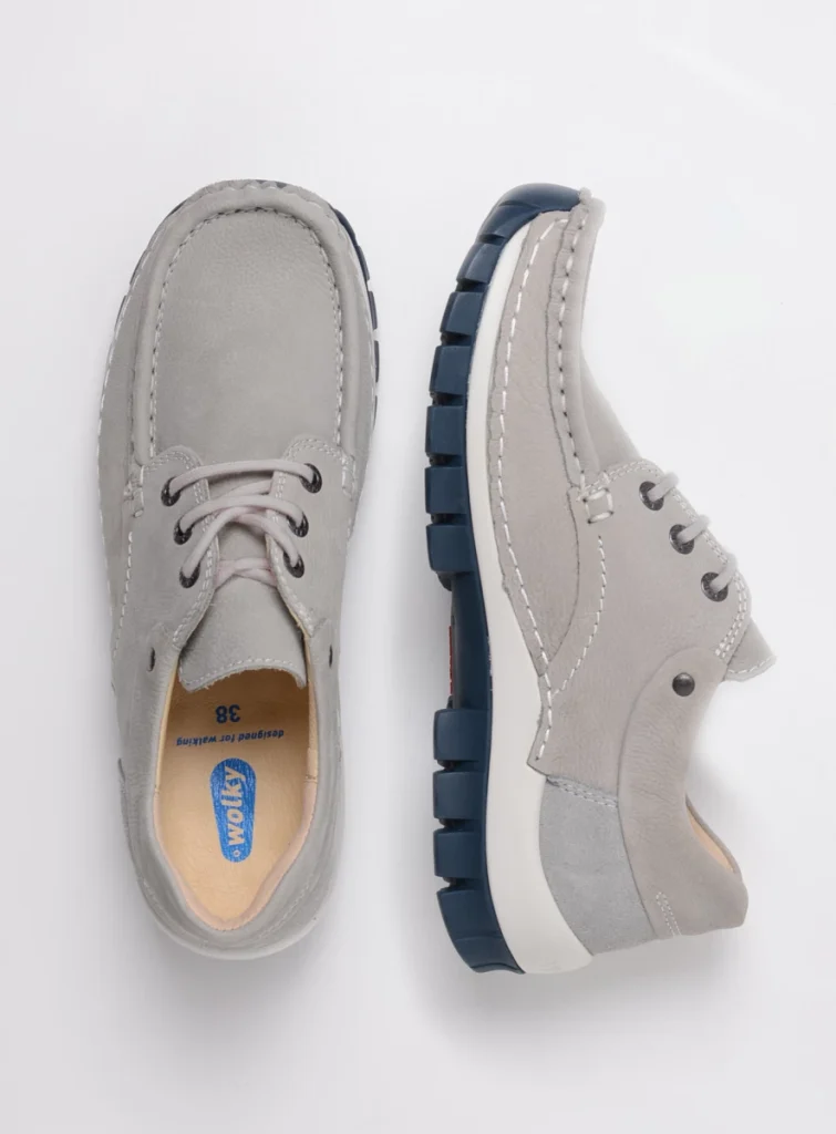 Wolky Lace up shoes 04701 Fly Summer 11206 light-grey Nubuck