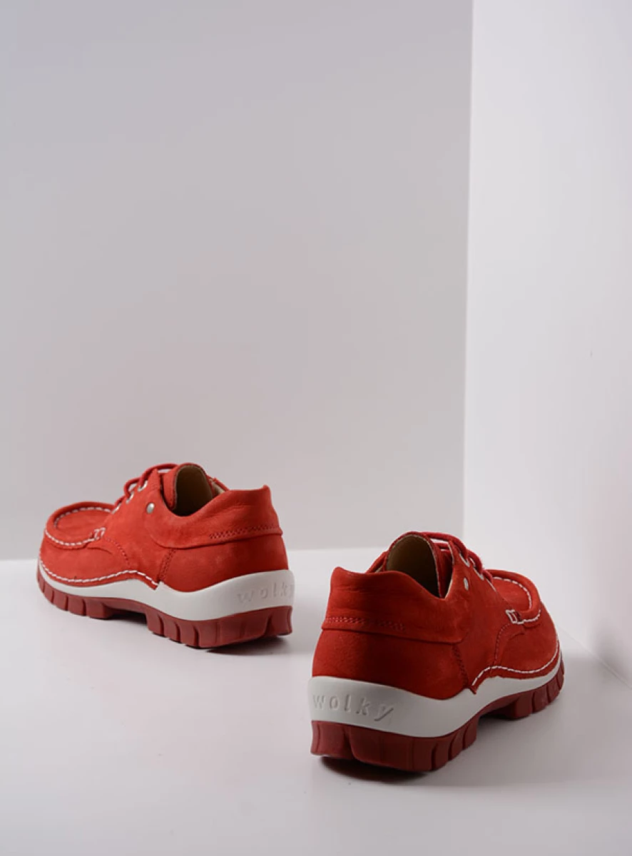 Wolky Lace up shoes 04701 Fly Summer 11570 red nubuck