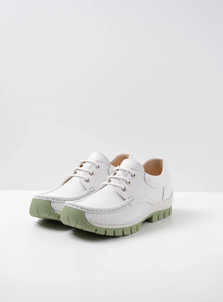 Wolky Lace up shoes 04701 Fly Summer 20174 white/light green leather