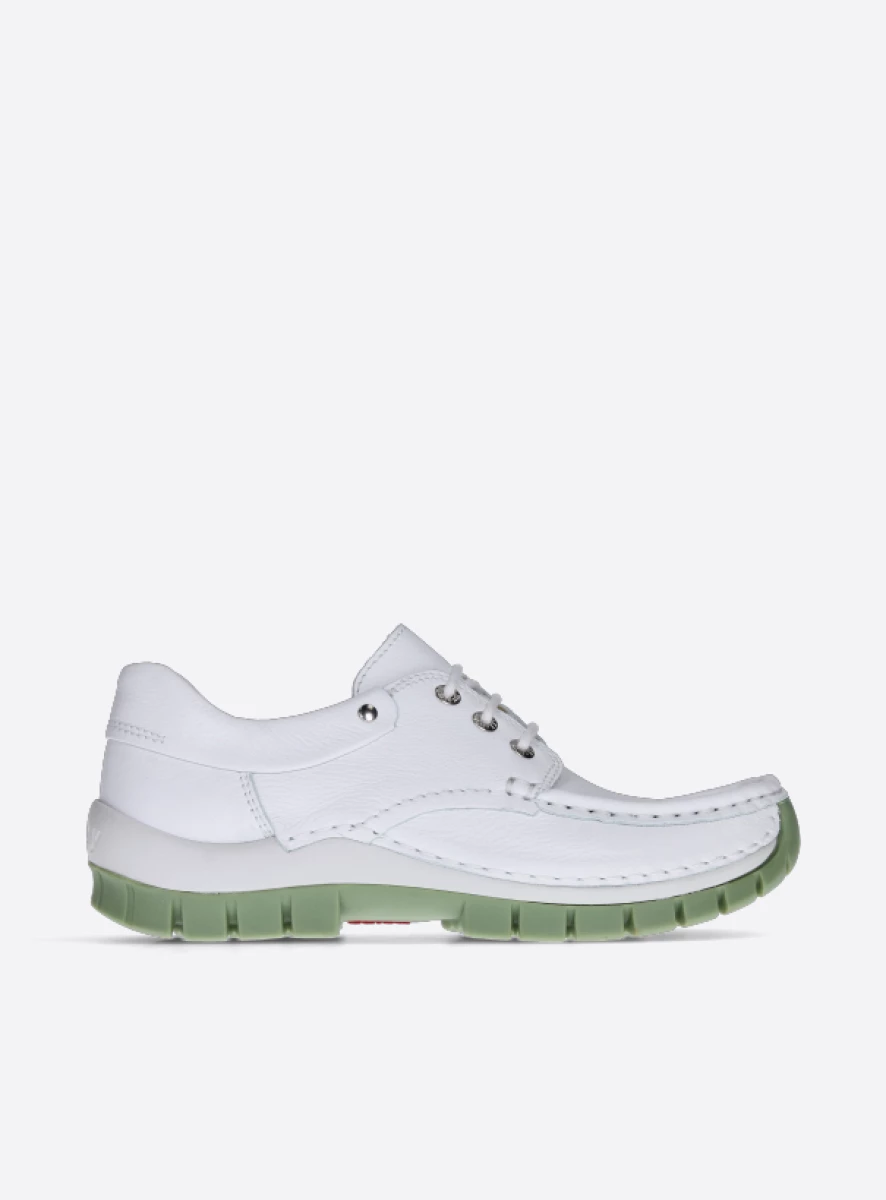 Wolky Lace up shoes 04701 Fly Summer 20174 white/light green leather