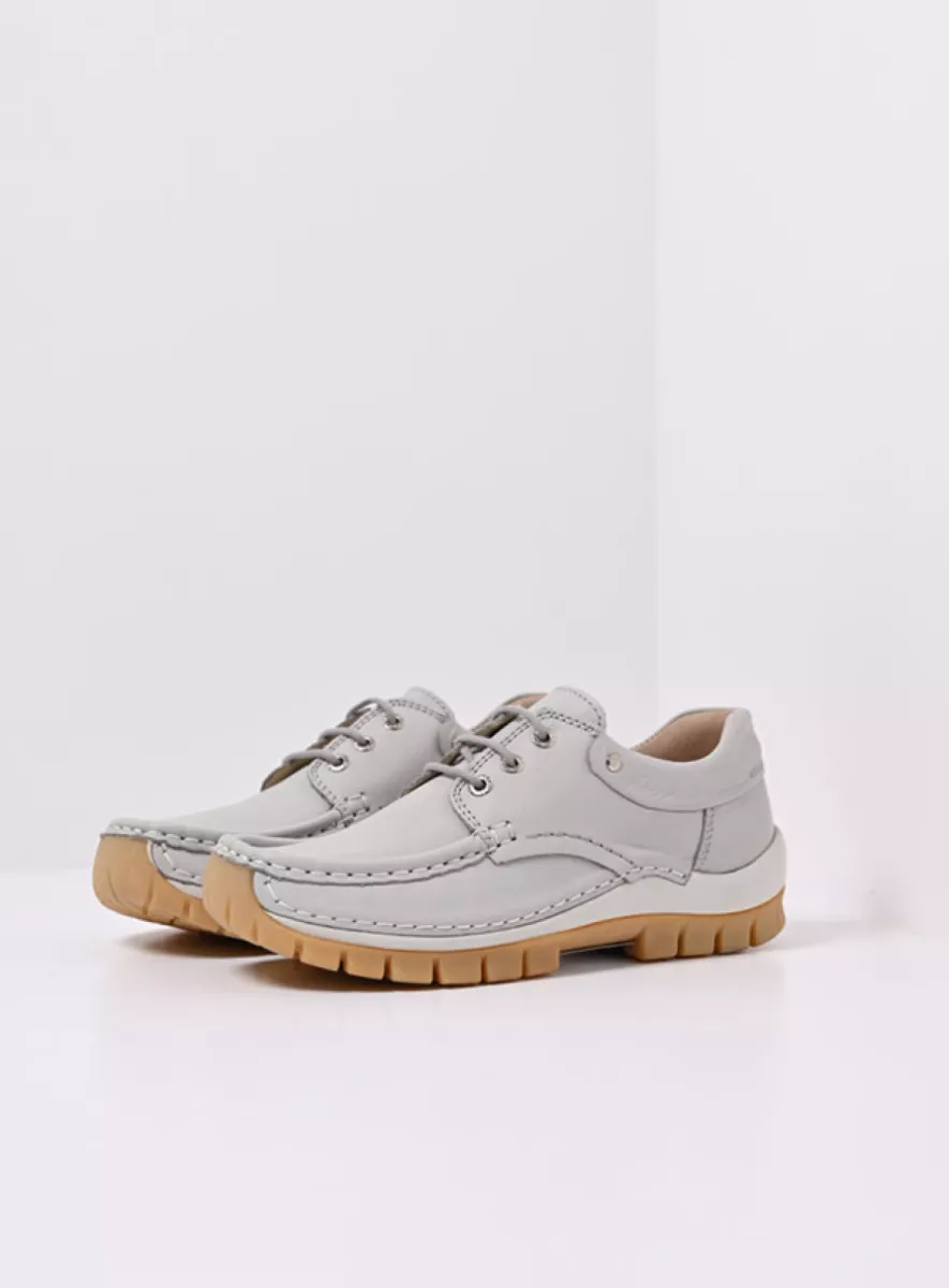 Wolky Lace up shoes 04701 Fly Summer 20206 light-grey leather