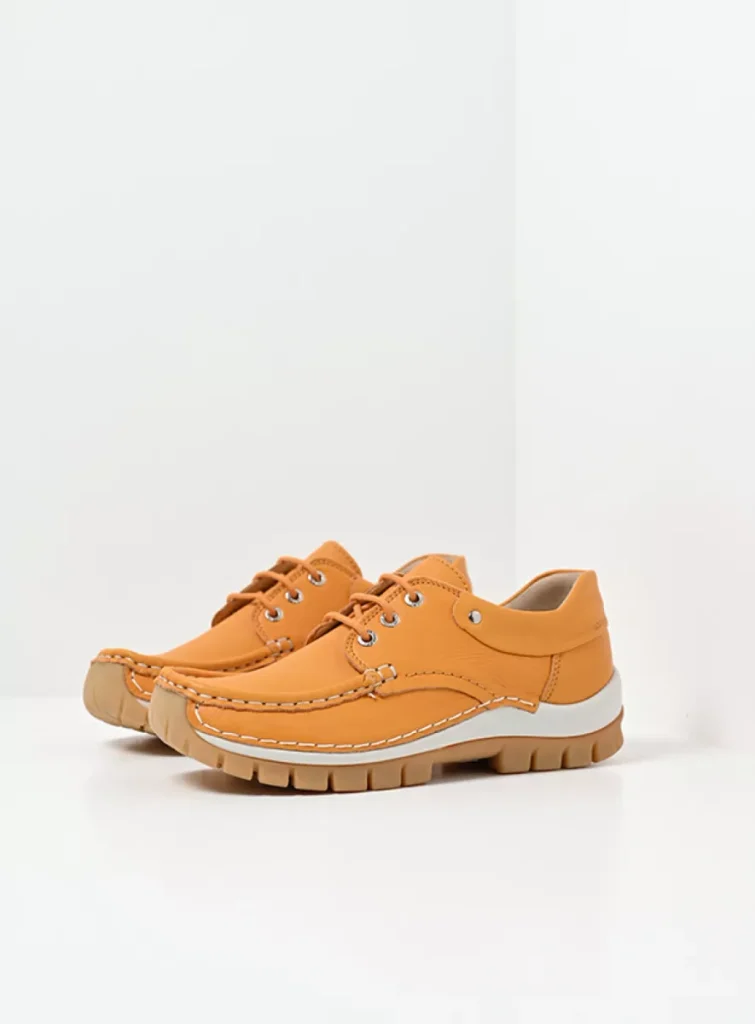 Wolky Lace up shoes 04701 Fly Summer 20557 light orange leather