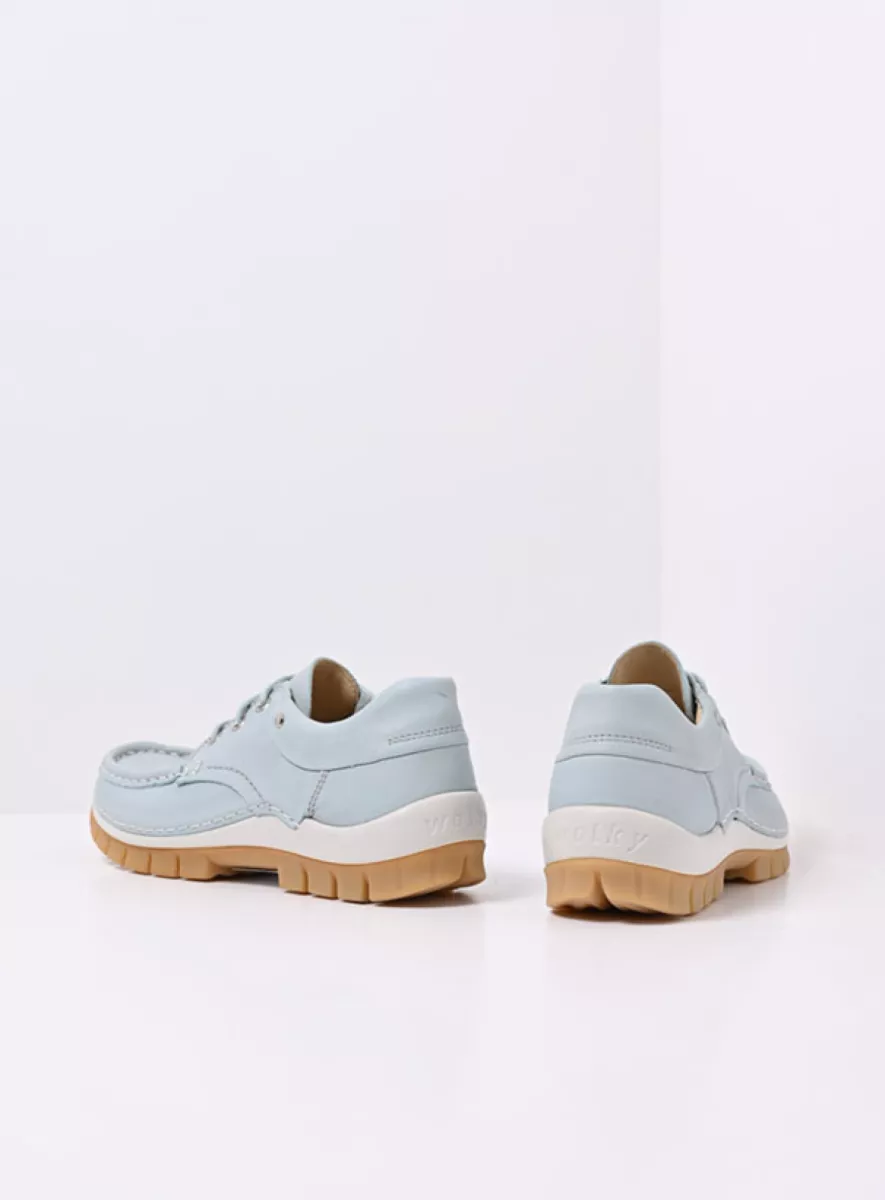 Wolky Lace up shoes 04701 Fly Summer 20806 light blue leather