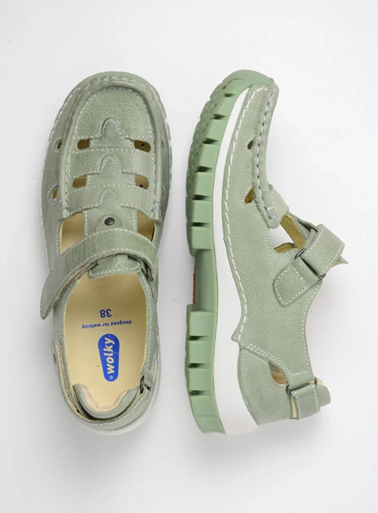 Wolky Comfort shoes 04703 Move 35704 light green leather