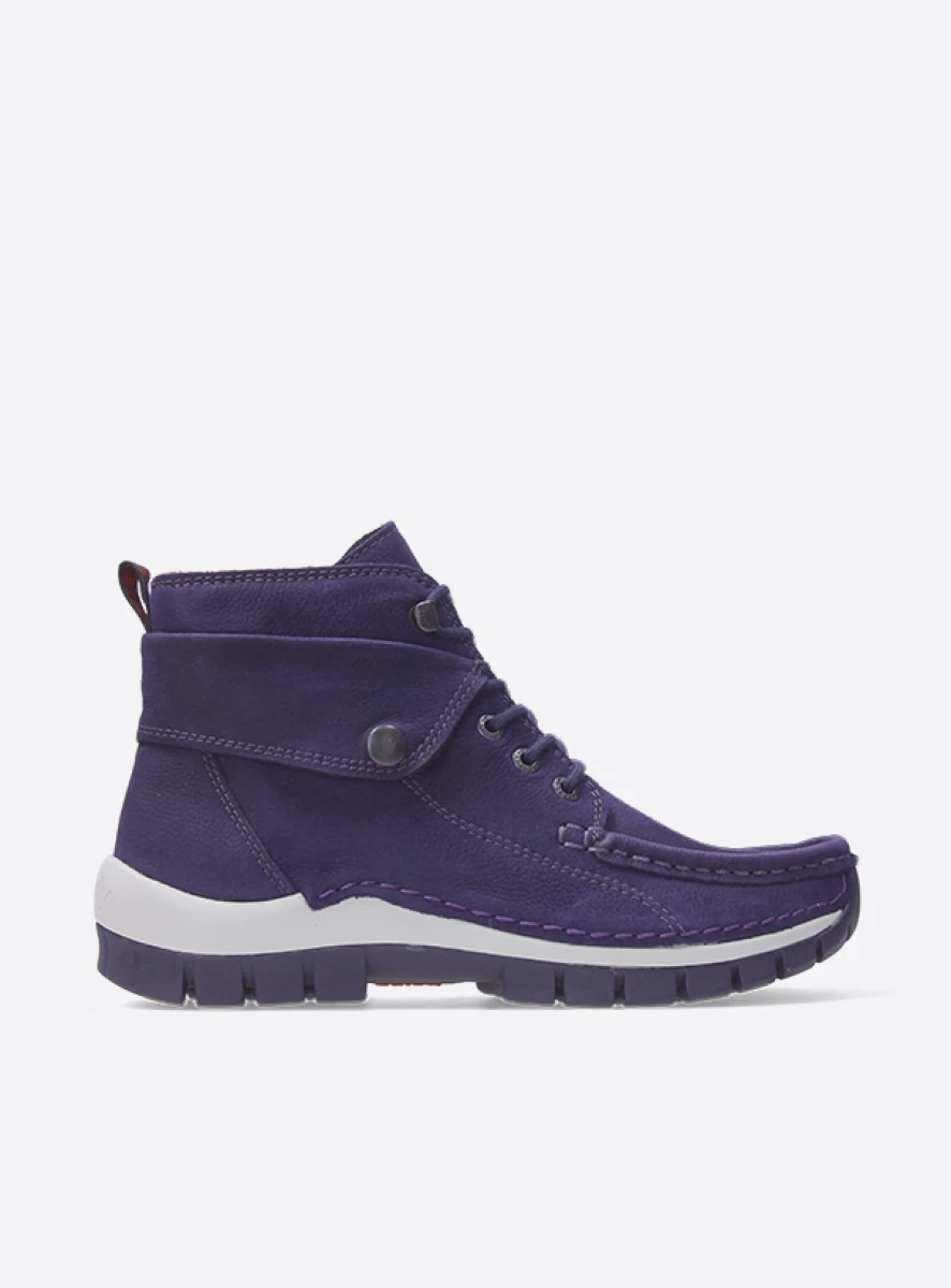 Wolky Lace up boots 04725 Jump 11600 purple nubuck