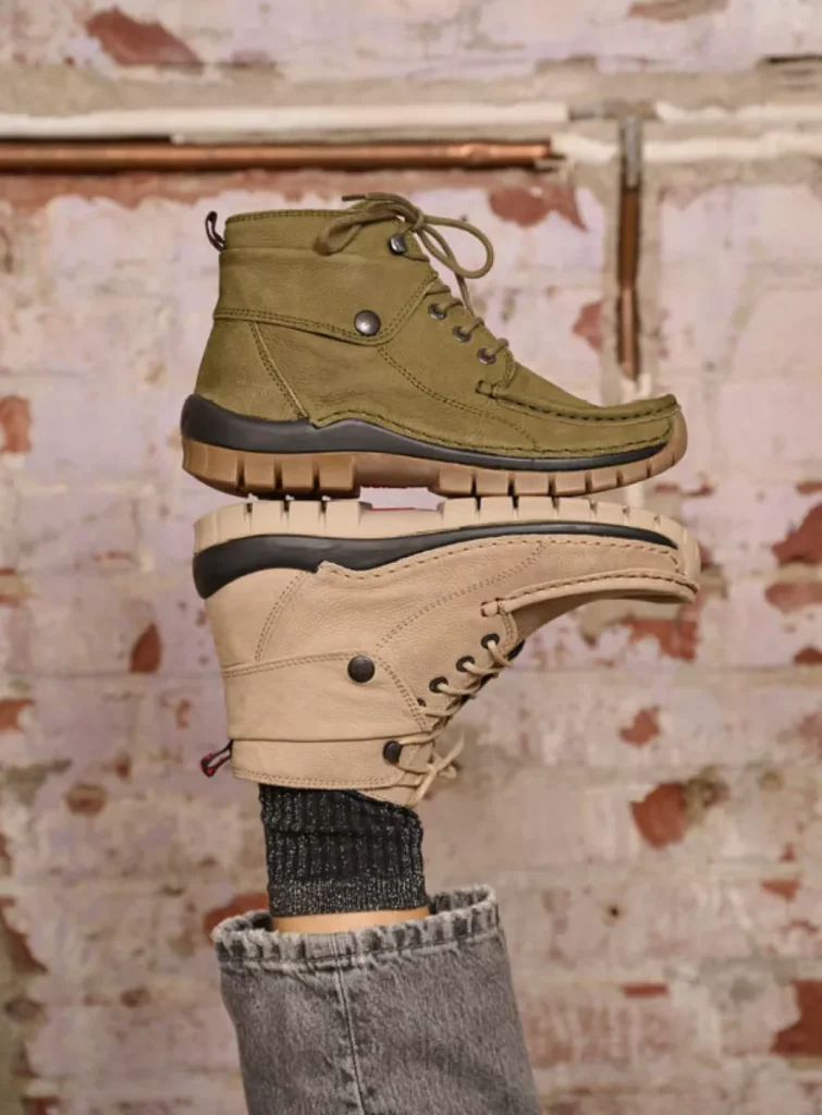 Wolky Lace up boots 04725 Jump 11709 pesto green nubuck