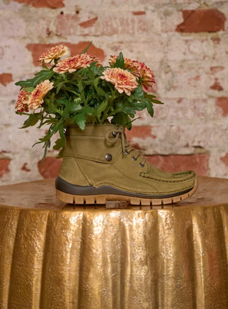 Wolky Lace up boots 04725 Jump 11709 pesto green nubuck