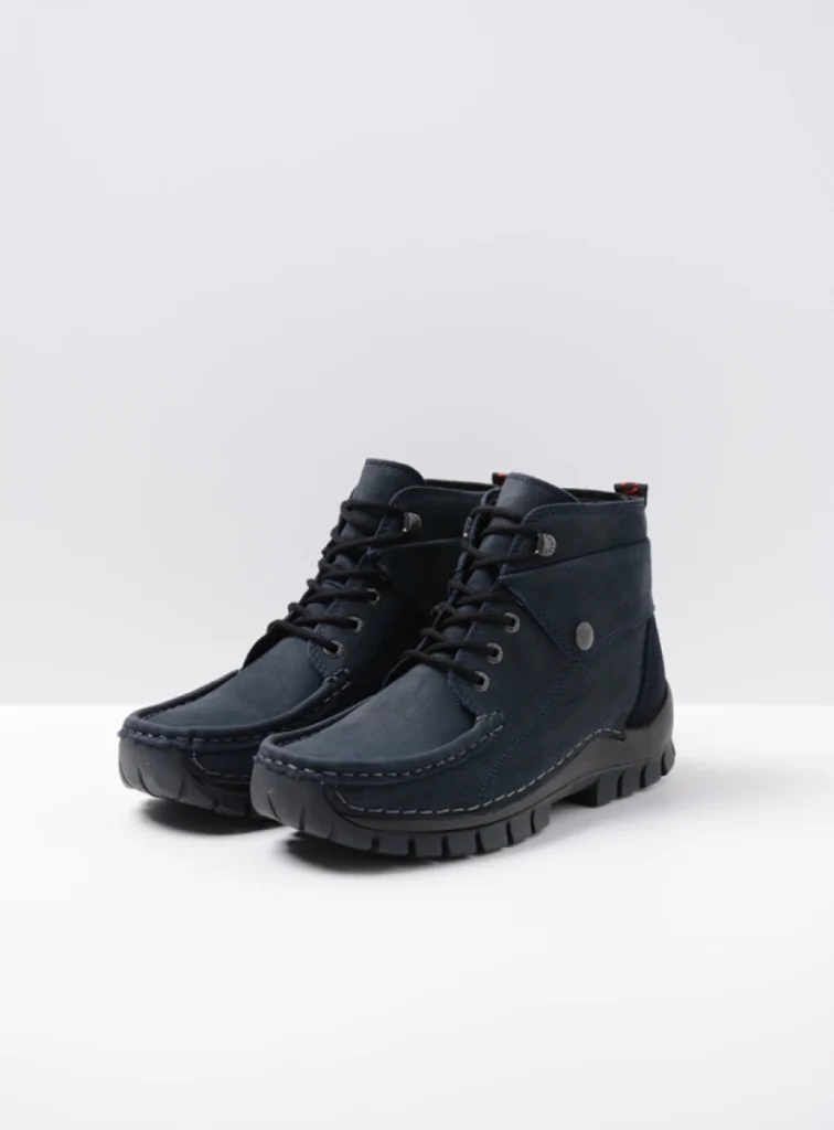Wolky Lace up boots 04725 Jump 16800 blue nubuck