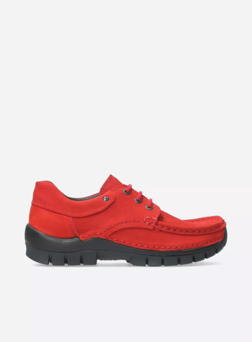 Wolky Lace up shoes 04726 Fly 11500 red nubuck