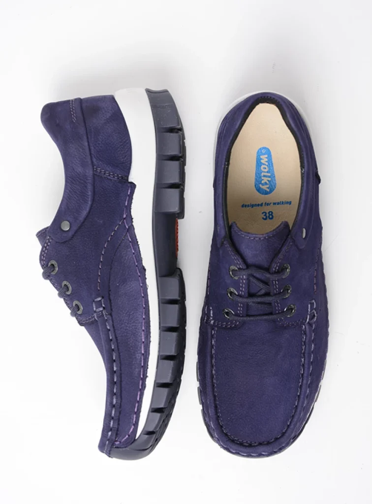 Wolky Lace up shoes 04726 Fly 11600 purple nubuck