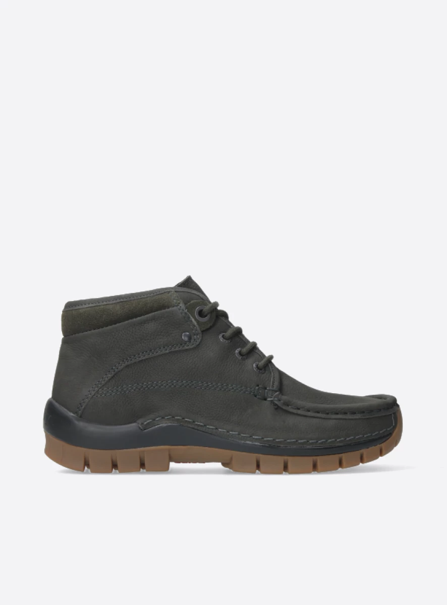 Wolky Lace up boots 04728 Cross 11301 carbon nubuck