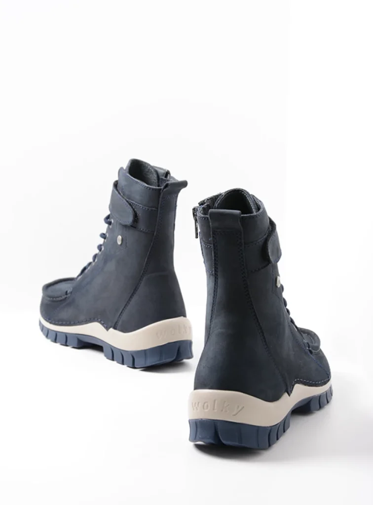 Wolky Lace up boots 04738 Reach 16800 blue nubuck