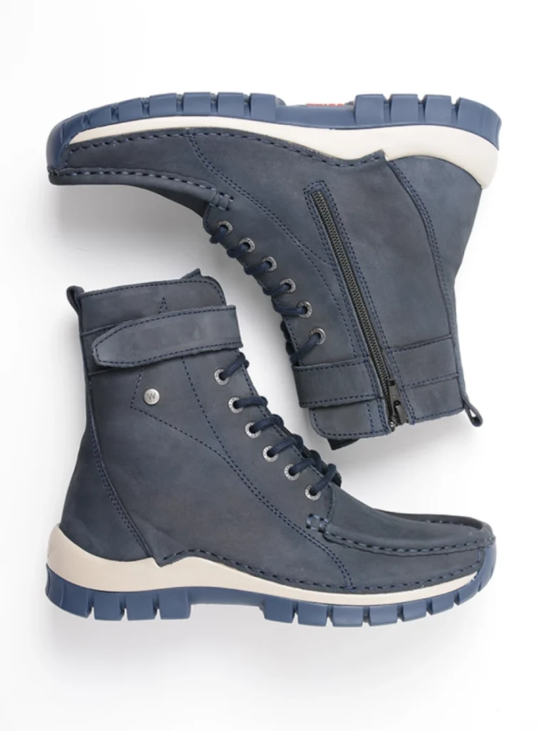 Wolky Lace up boots 04738 Reach 16800 blue nubuck