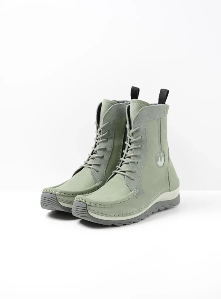 Wolky Lace up boots 04900 Ocean 10215 castor grey nubuck