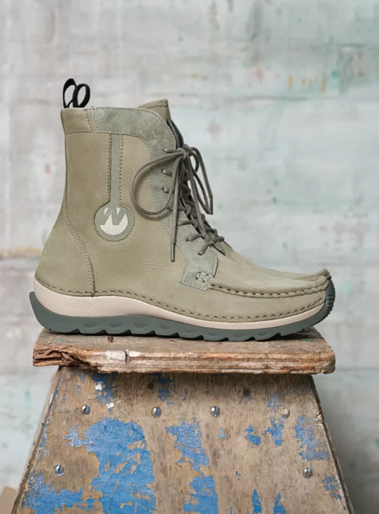 Wolky Lace up boots 04900 Ocean 10215 castor grey nubuck