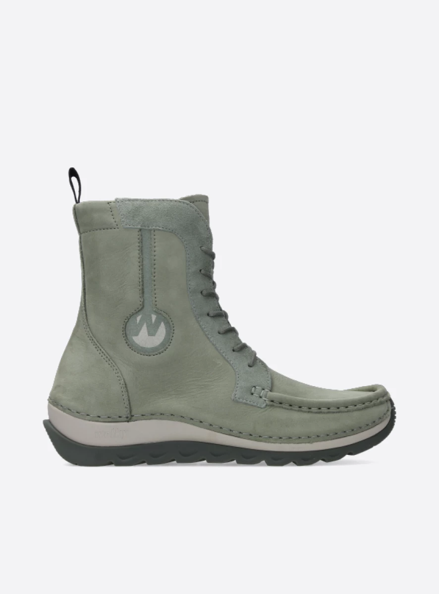 Wolky Lace up boots 04900 Ocean 10215 castor grey nubuck