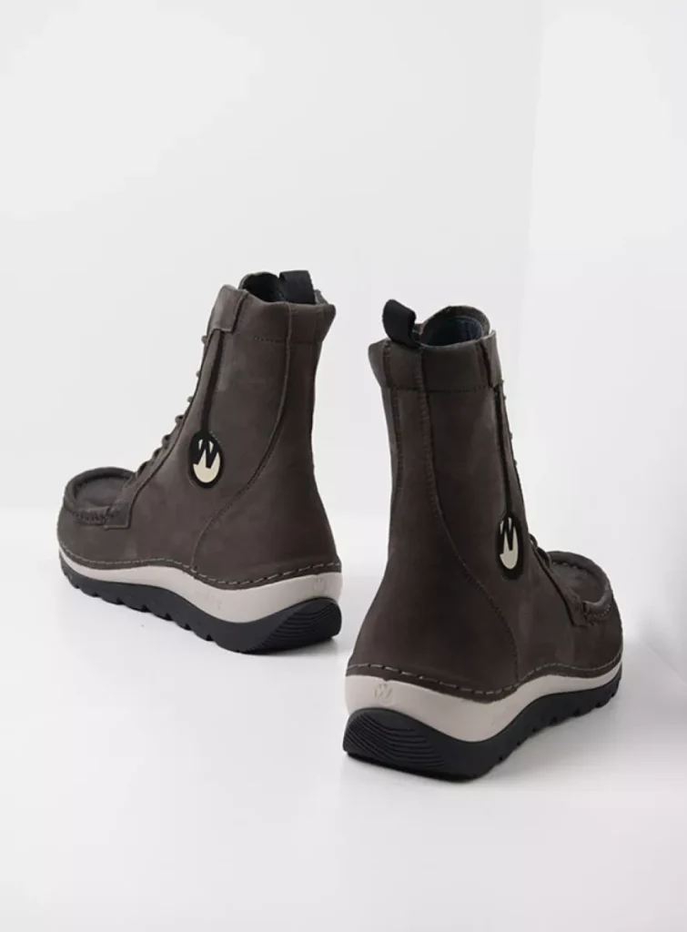 Wolky Lace up boots 04900 Ocean 10301 carbon nubuck