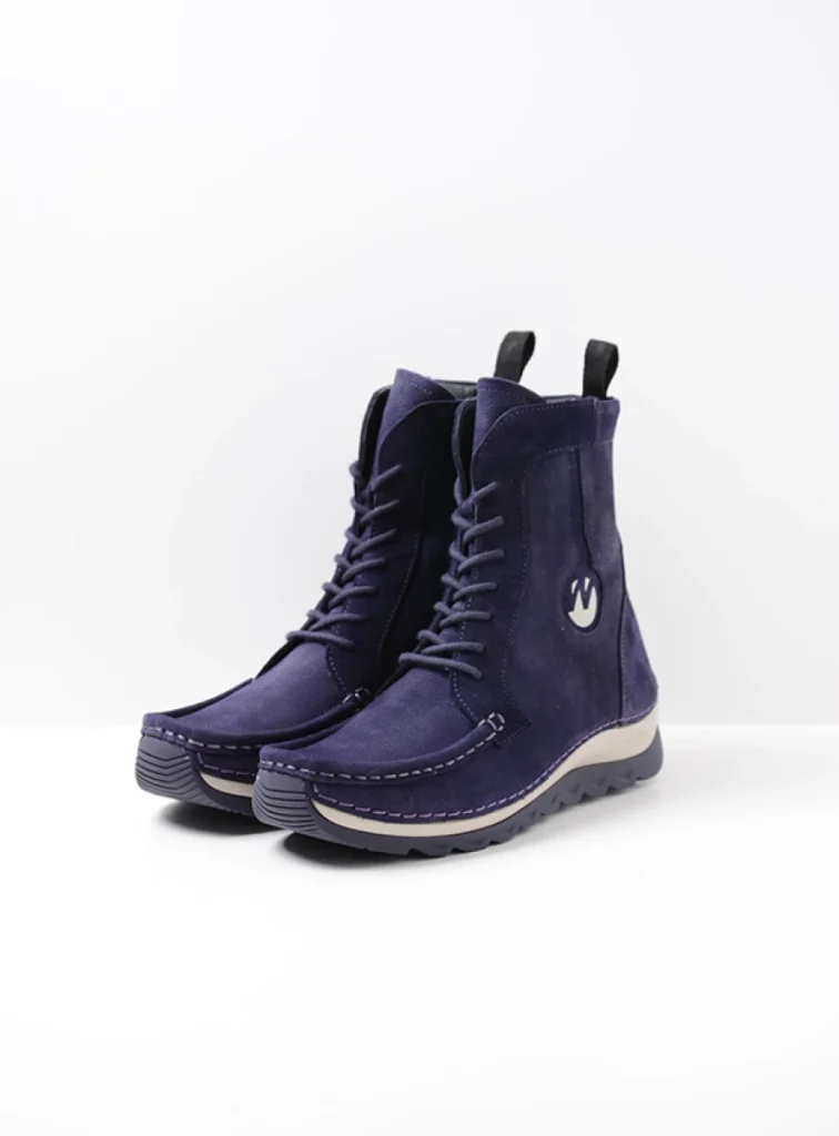 Wolky Lace up boots 04900 Ocean 10600 purple nubuck