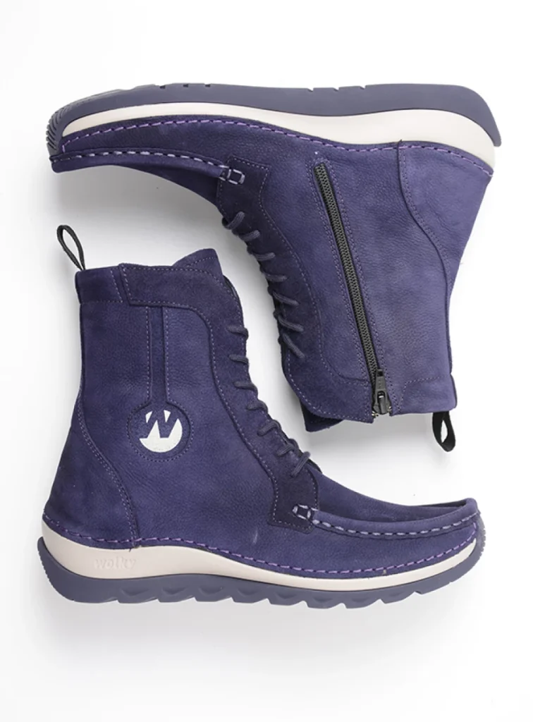 Wolky Lace up boots 04900 Ocean 10600 purple nubuck