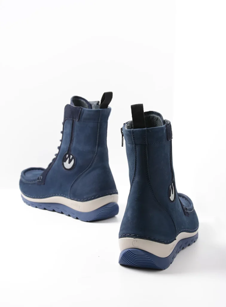 Wolky Lace up boots 04900 Ocean 10820 denim nubuck