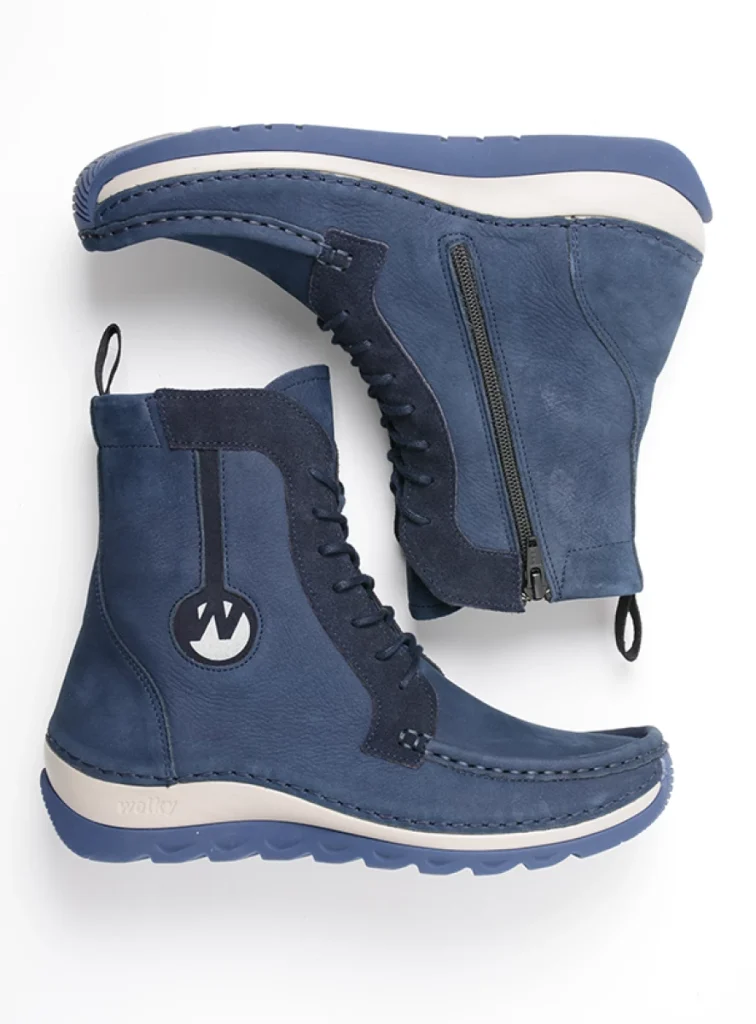 Wolky Lace up boots 04900 Ocean 10820 denim nubuck