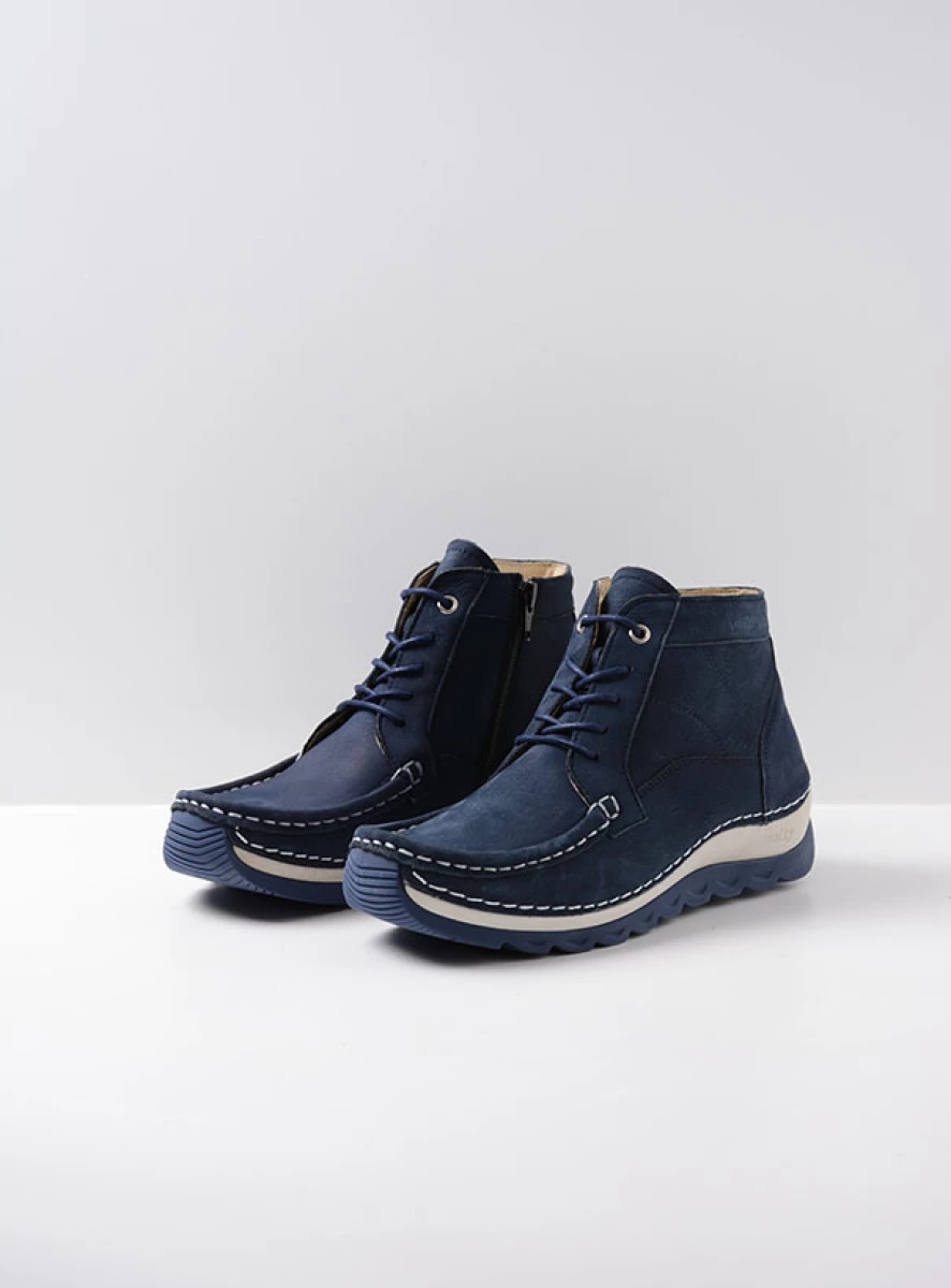 Wolky Lace up boots 04901 Salado 10820 denim nubuck