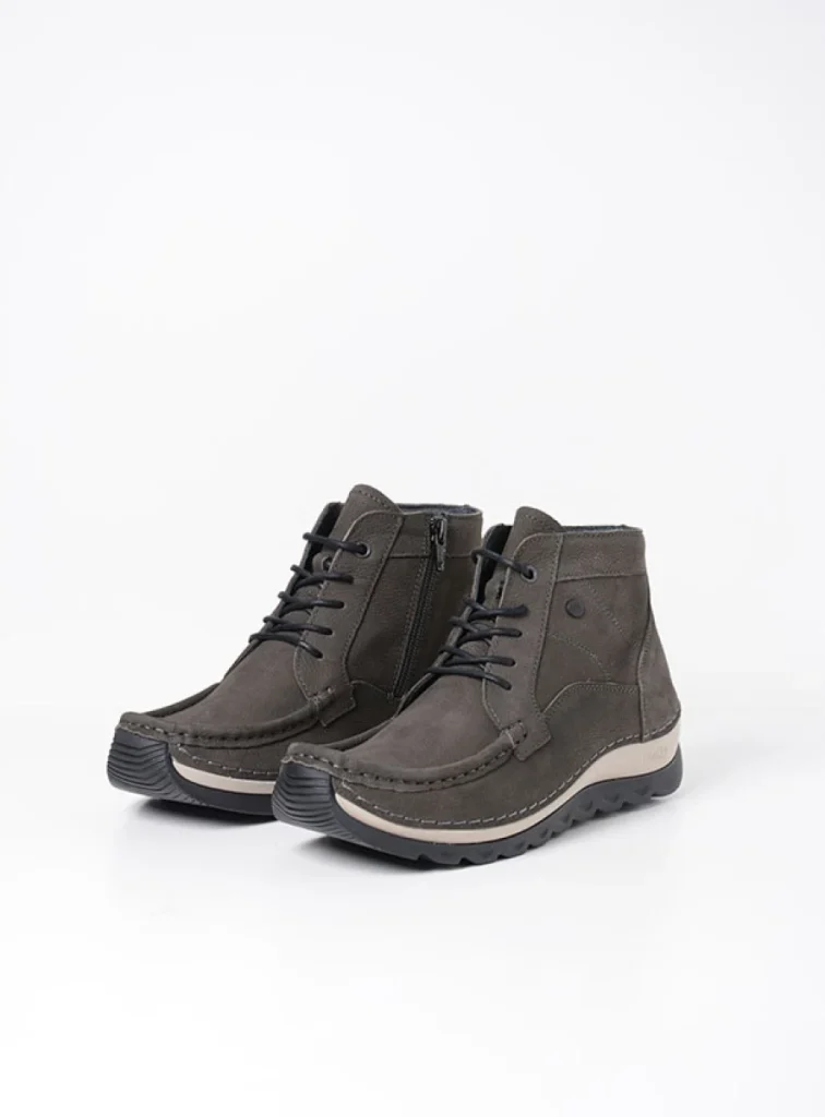 Wolky Lace up boots 04901 Salado 11301 carbon nubuck