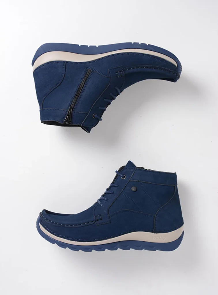 Wolky Lace up boots 04901 Salado 11800 blue nubuck