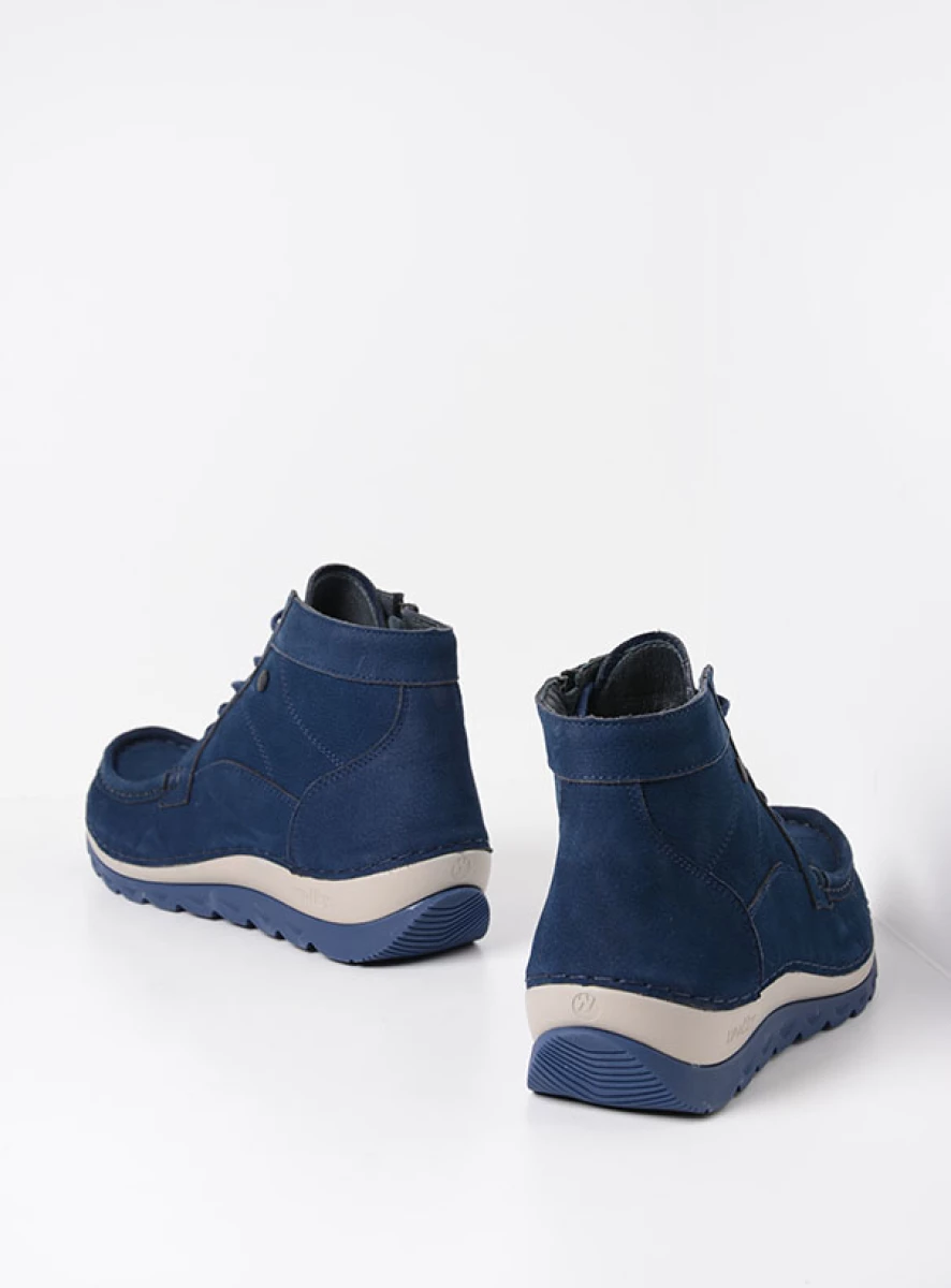 Wolky Lace up shoes 04901 Salado 11800 blue nubuck