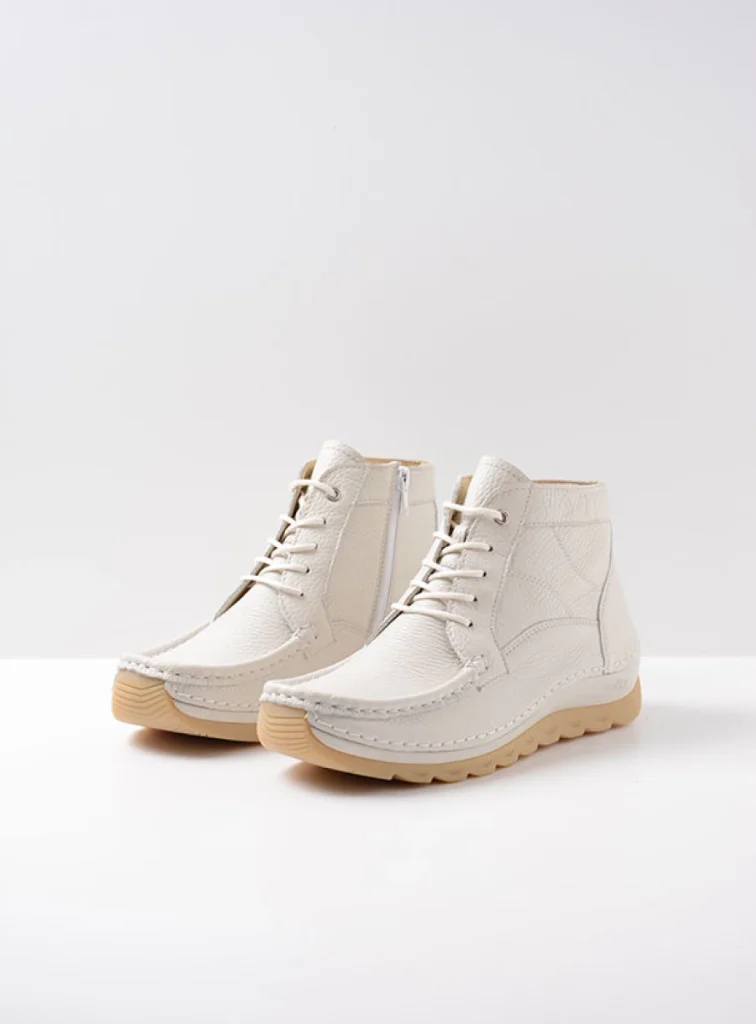 Wolky Lace up boots 04901 Salado 71120 cream white leather