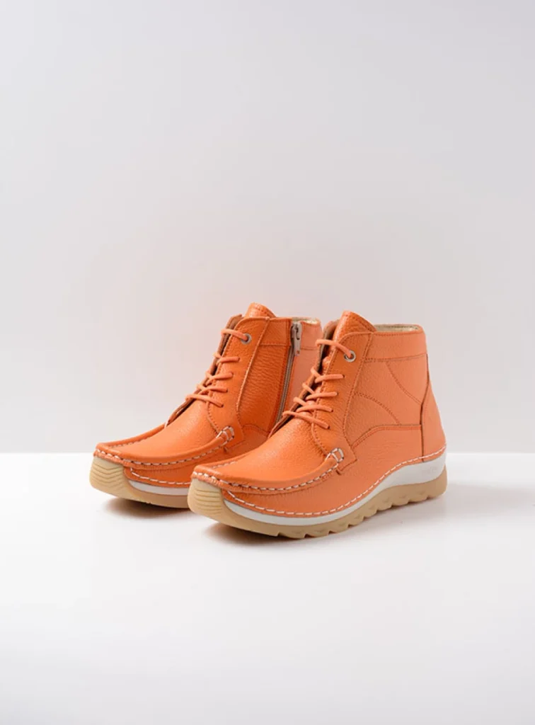 Wolky Lace up boots 04901 Salado 71557 orange leather