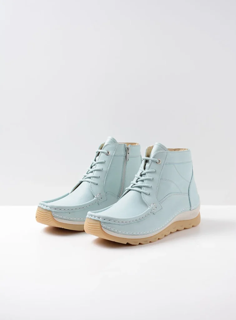 Wolky Lace up boots 04901 Salado 71806 light blue leather