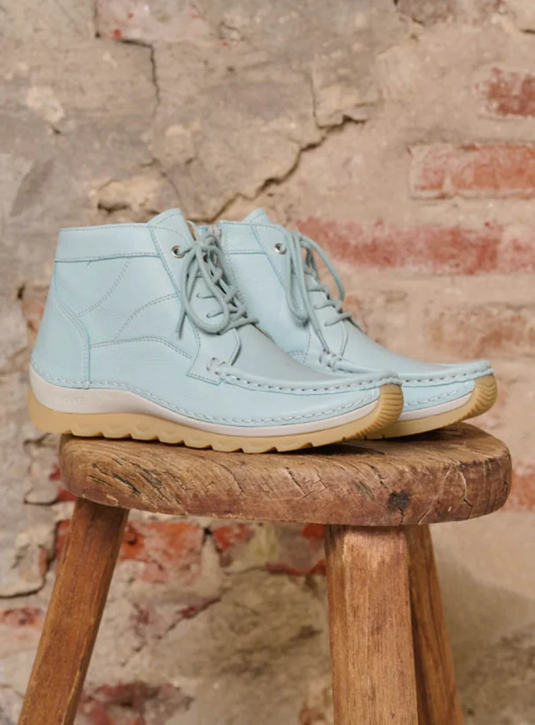 Wolky Lace up boots 04901 Salado 71806 light blue leather