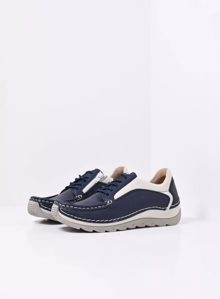 Wolky Lace up shoes 04904 Japura 71870 blue leather