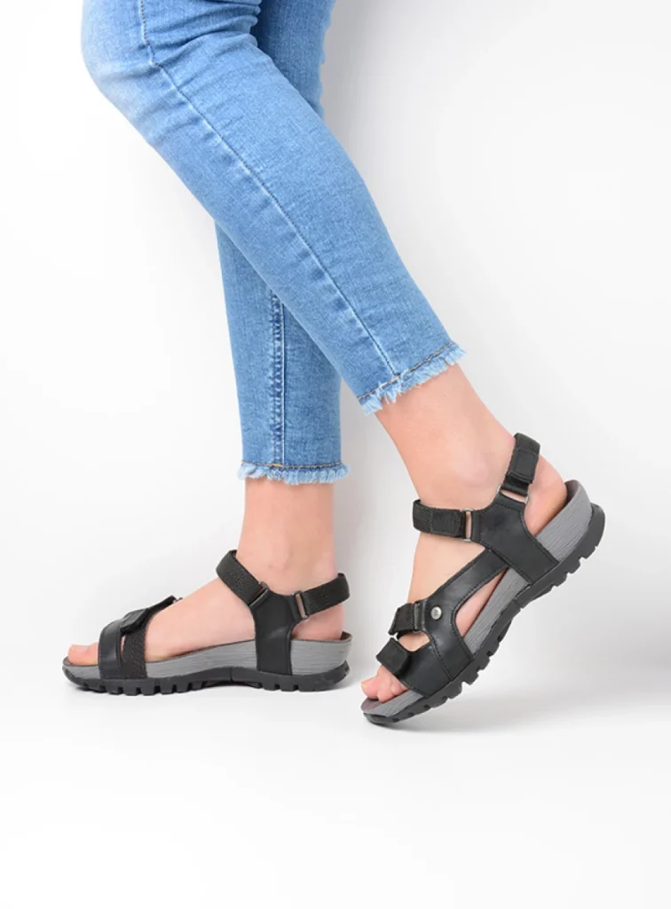 Wolky Sandals 05450 Cradle 30000 black leather