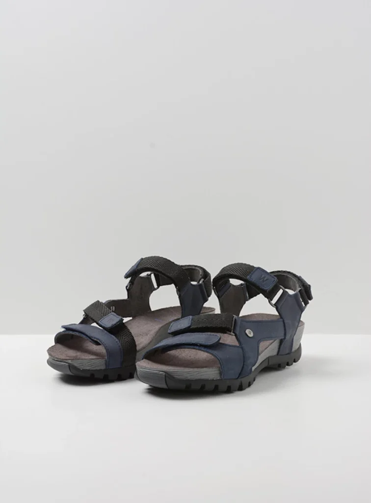 Wolky Sandals 05450 Cradle 30800 blue leather