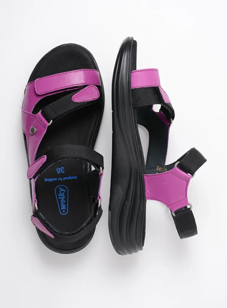 Wolky Sandals 05650 Cirro 30660 fuchsia leather