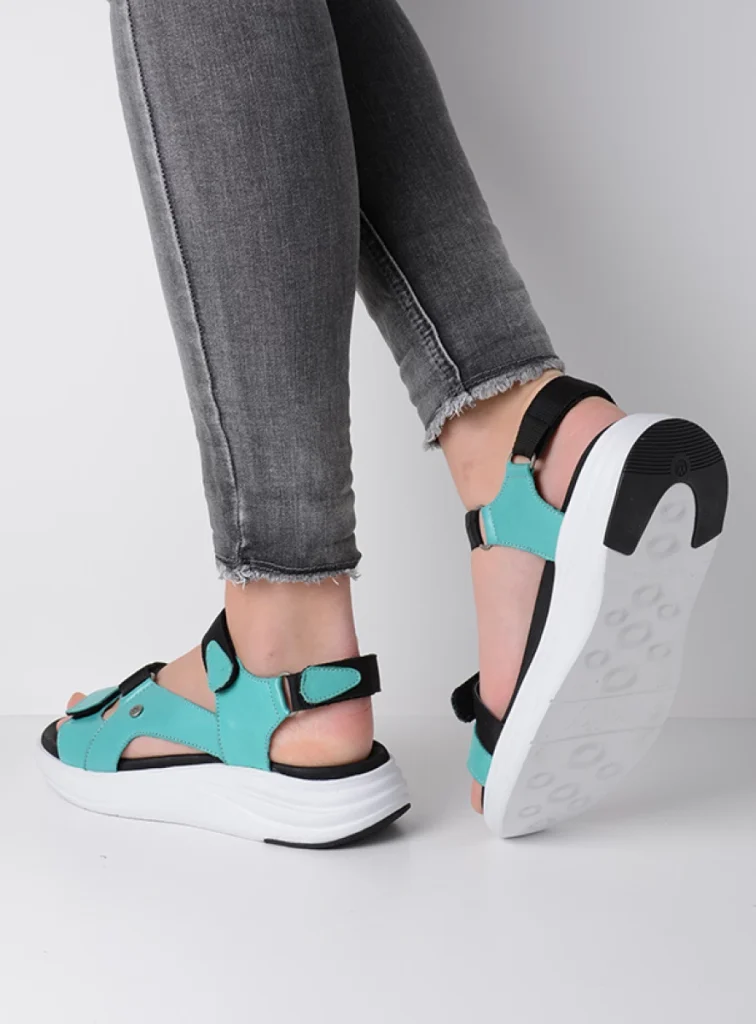 Wolky Sandals 05650 Cirro 30760 turquoise leather