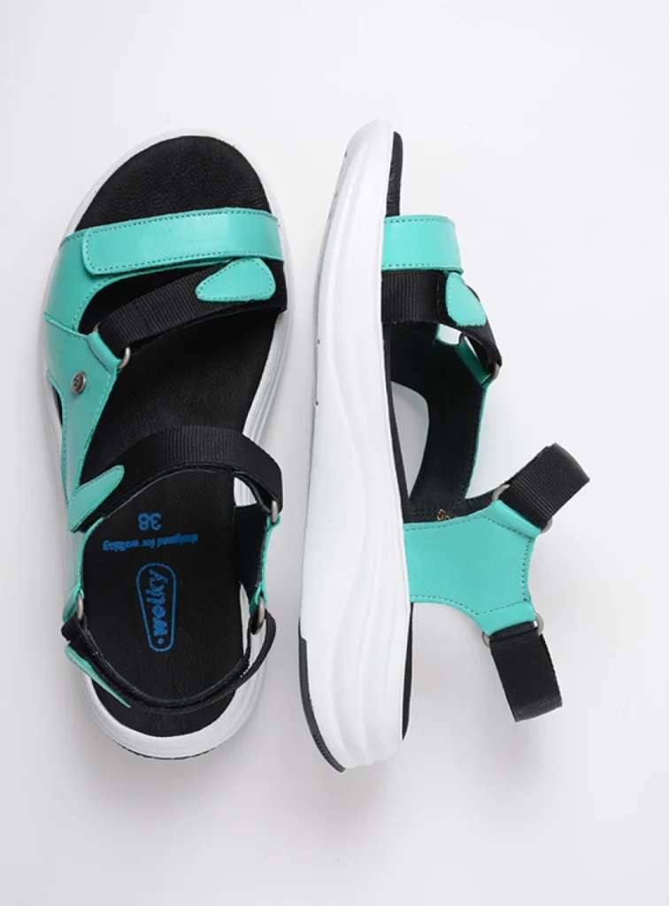 Wolky Sandals 05650 Cirro 30760 turquoise leather