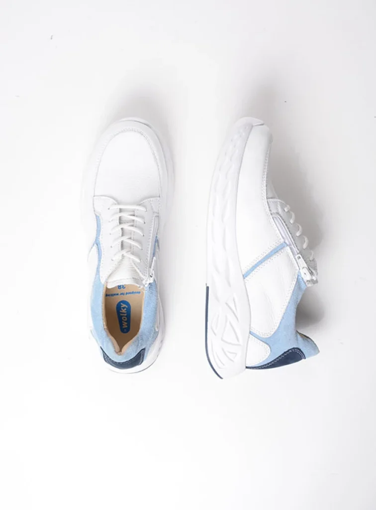 Wolky Trainers 05700 Bounce 24186 white/blue leather