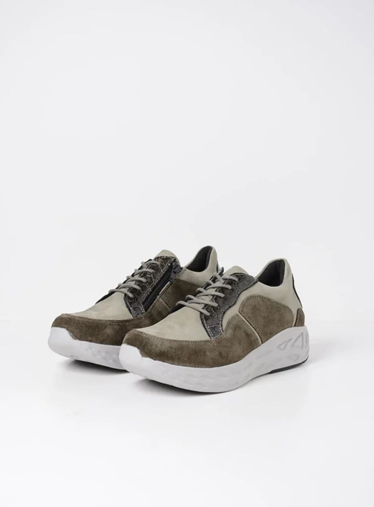 Wolky Trainers 05700 Bounce 90216 castor grey combi leather