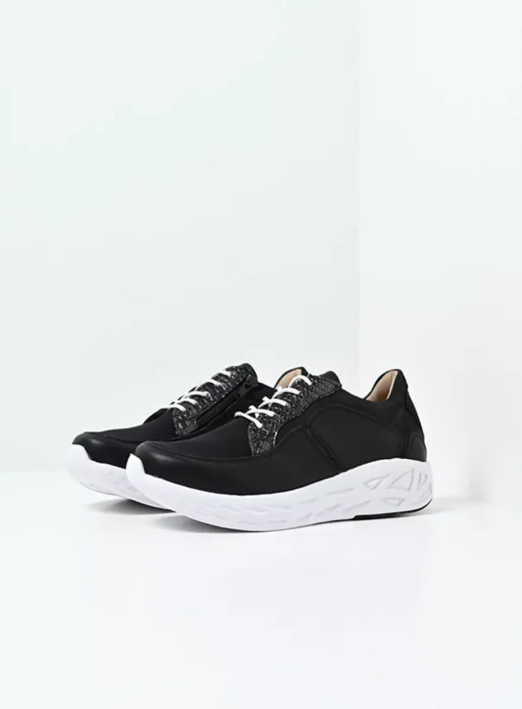 Wolky Trainers 05704 Bounce S2F 90002 black summer combi stretch leather