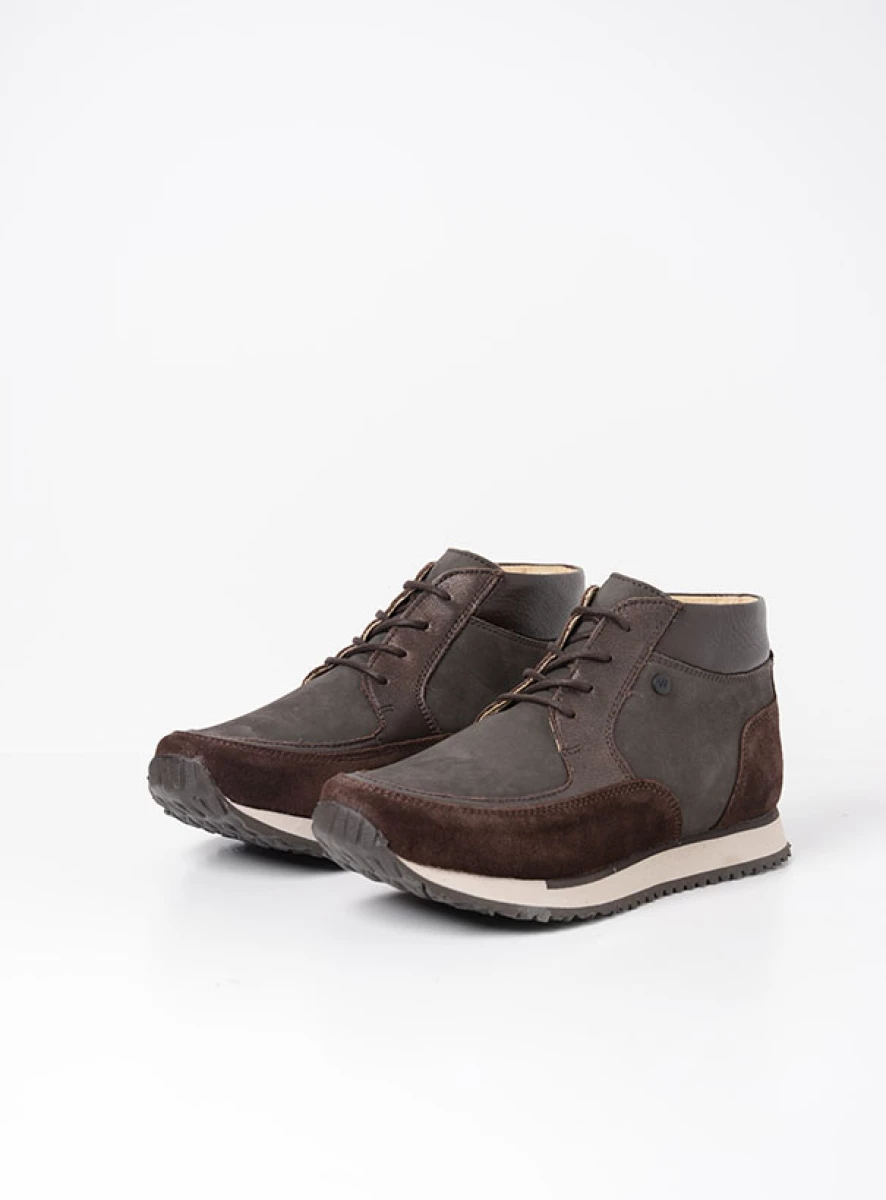 Wolky Trainers 05802 e-Boot 90301 carbon combi leather