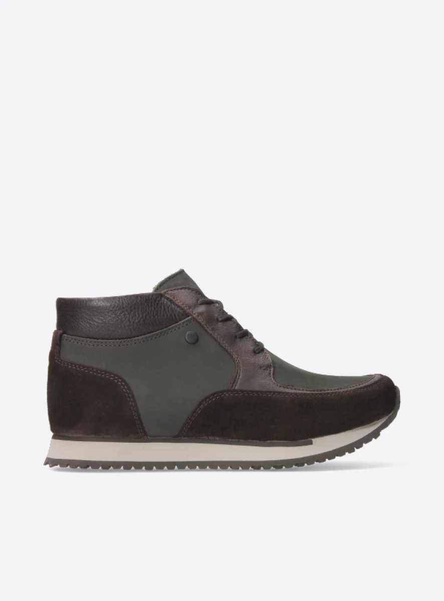 Wolky Trainers 05802 e-Boot 90301 carbon combi leather