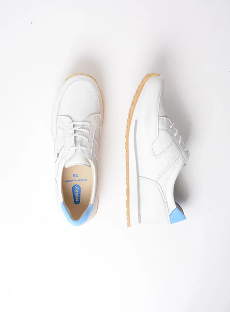 Wolky Trainers 05804 e-Walk 21185 white/blue leather