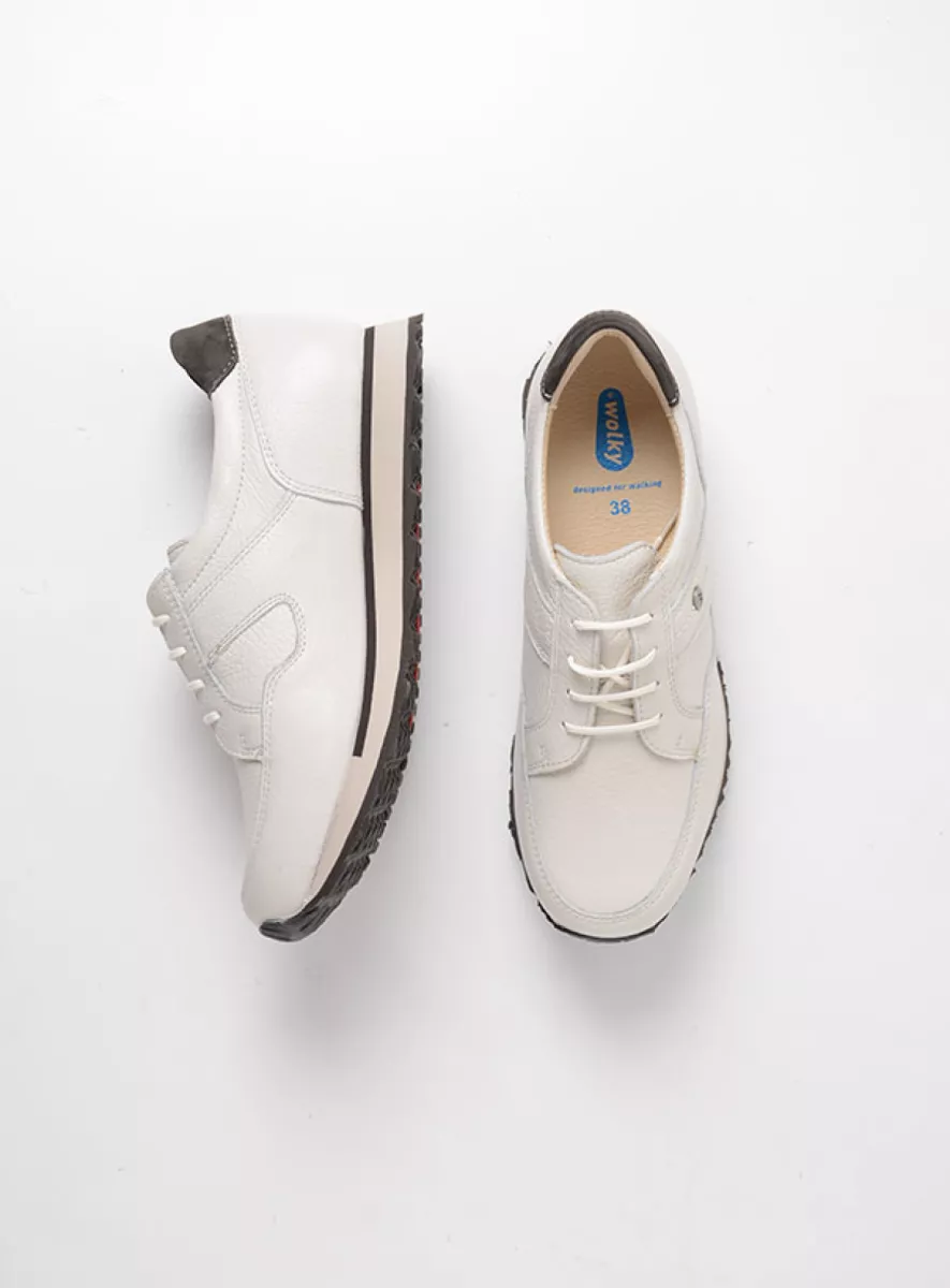 Wolky Lace up shoes 05804 e-Walk 90114 white combi leather