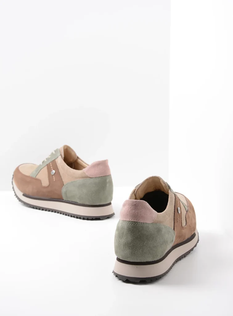 Wolky Trainers 05804 e-Walk 90151 taupe castor grey combi leather