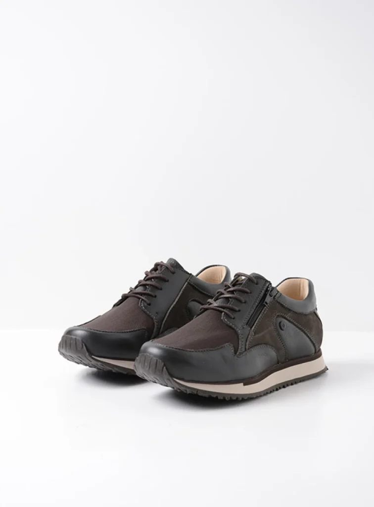 Wolky Lace up shoes 05812 e-Go S2F 90301 carbon combi stretch leather