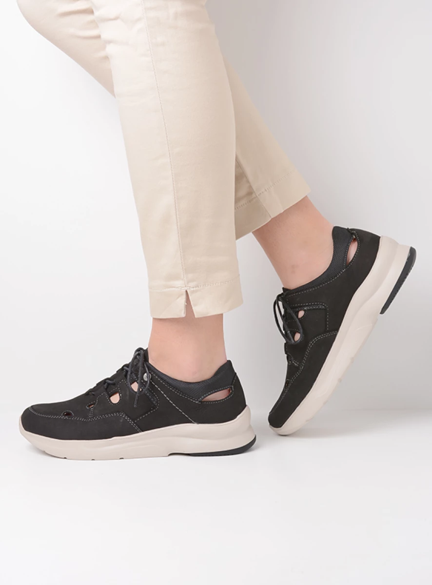 Wolky Lace up shoes 05894 Galena 11070 black summer nubuck